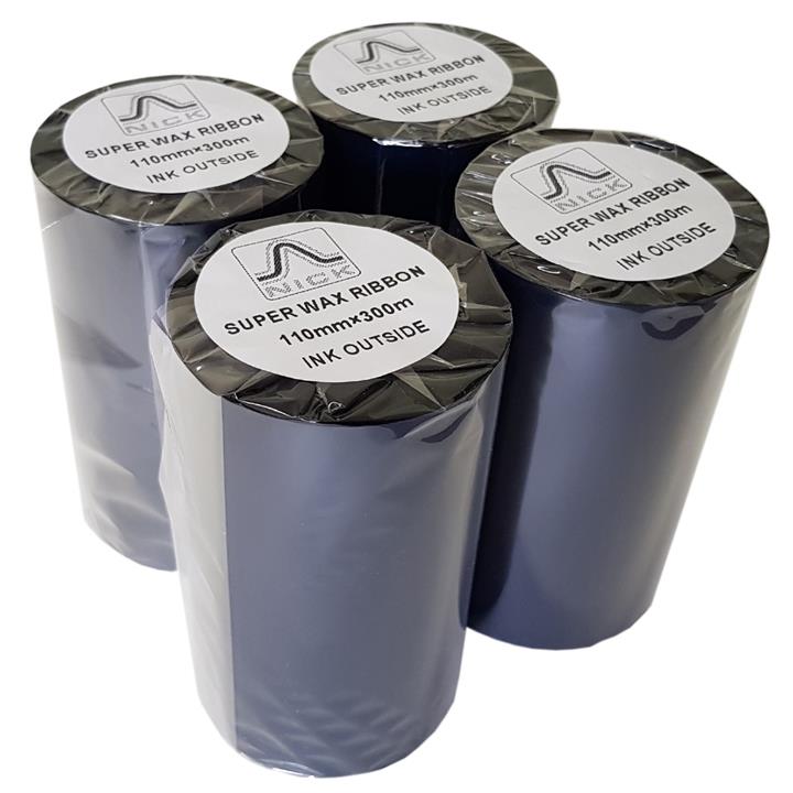 ریبون پرینتر لیبل زن نیک مدل Superwax بسته 4 عددی Nick Superwax Label Printer Ribbon Pack Of 4